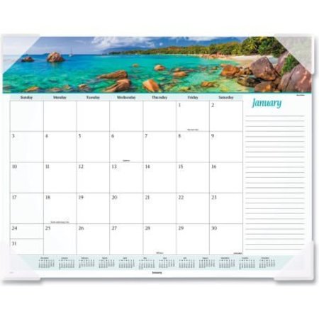 AT-A-GLANCE AT-A-GLANCE Seascape Panoramic Desk Pad, 22 x 17, 2022 89803